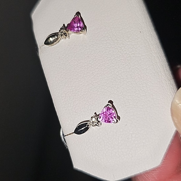 Fred Meyer Jewlers Pink Earrings - Picture 5 of 13